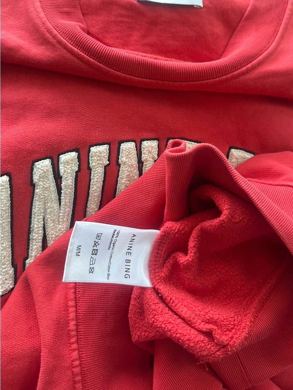 Anine Bing Red Logo Pullover Sweatshirt - Picture 14 of 14